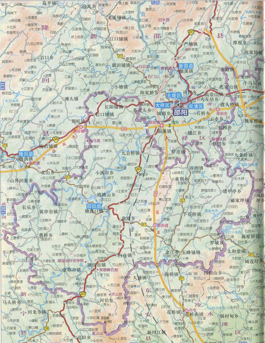 邵阳县城地图图片