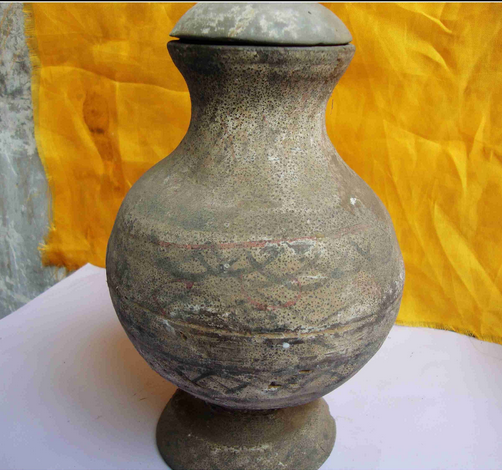 战国彩绘陶豆(文化遗产)