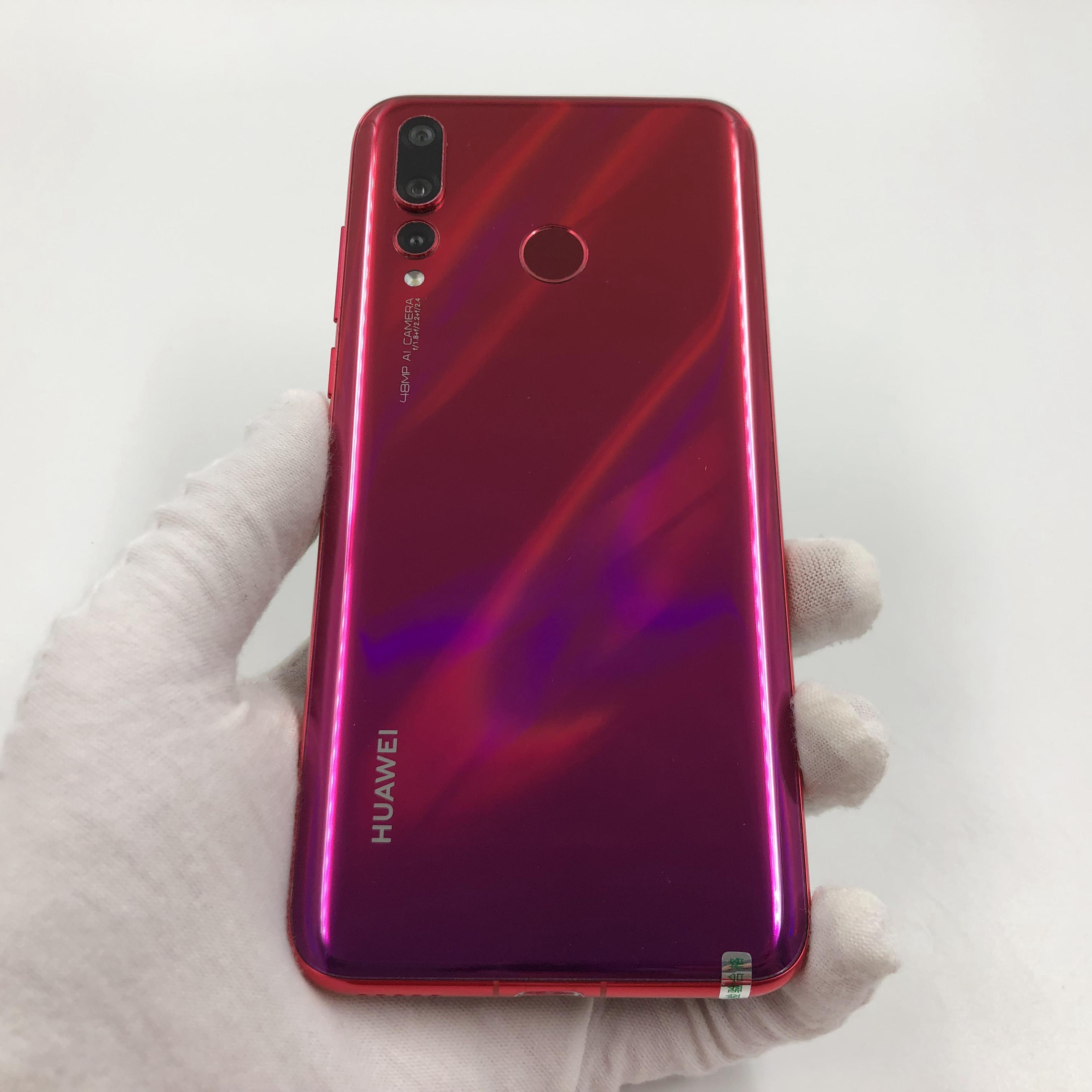 官方质检9成新 8g/128g 国行 红色 4g全网通 华为 nova4