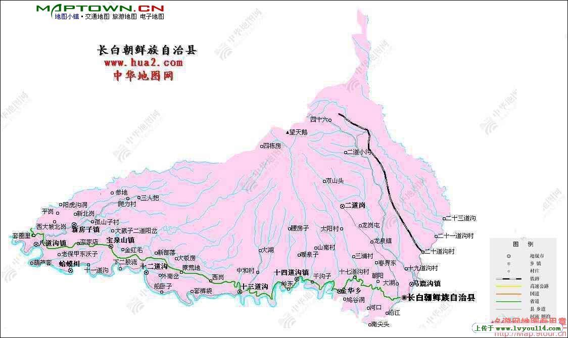 長白朝鮮族自治縣行政區劃