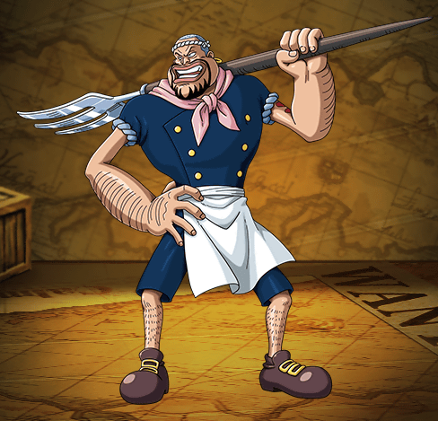 派迪(其他人物相关)原来是凶恶的海贼,后来投奔海上餐厅红脚哲普成为