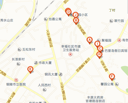 铜陵学院老校区地图图片