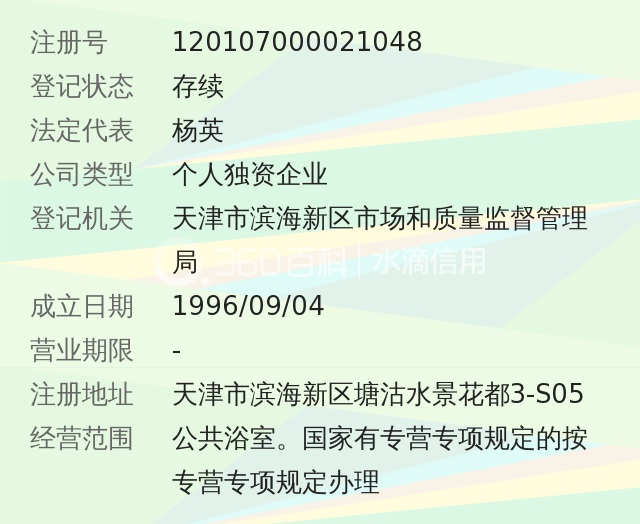 天津市滨海新区塘沽利民沐浴中心