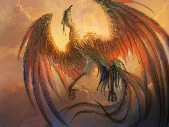 雄的叫"凤",雌的叫"凰",总称为凤凰,亦称为丹鸟,火鸟,鶤鸡,威凤等.