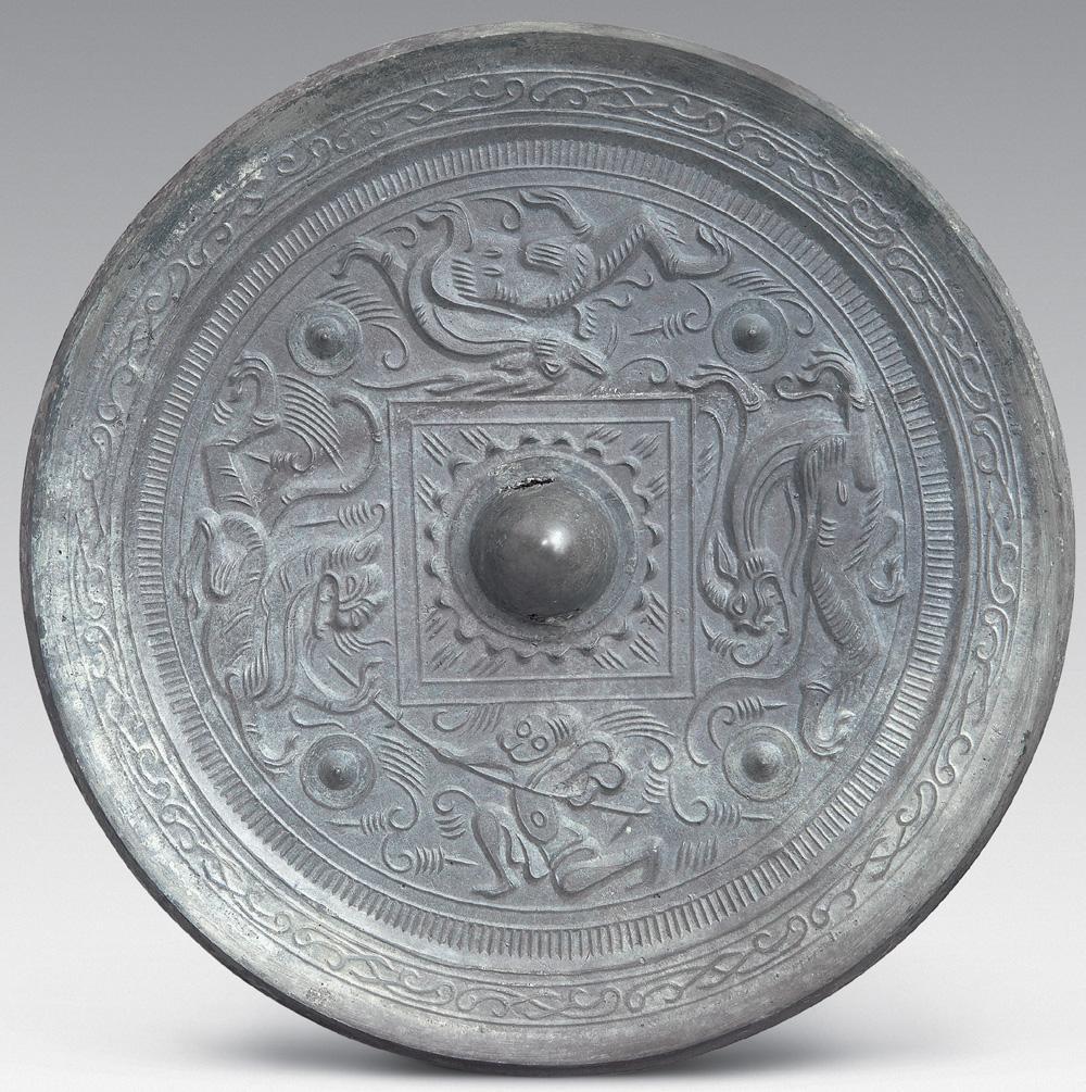 汉代铜镜神兽图片