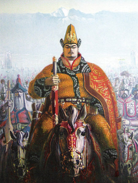 公元前一二六年)冬,匈奴军臣单于死,其弟左谷蠡王伊稚斜自立为单于