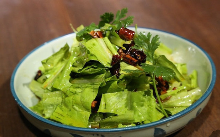 芝麻酱拌油麦菜图片