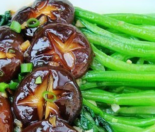 蚝油香菇扒菜心有机物
