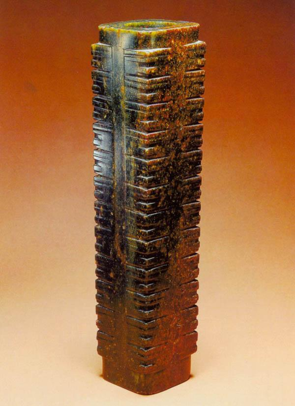 玉神人纹十二节琮文化遗产