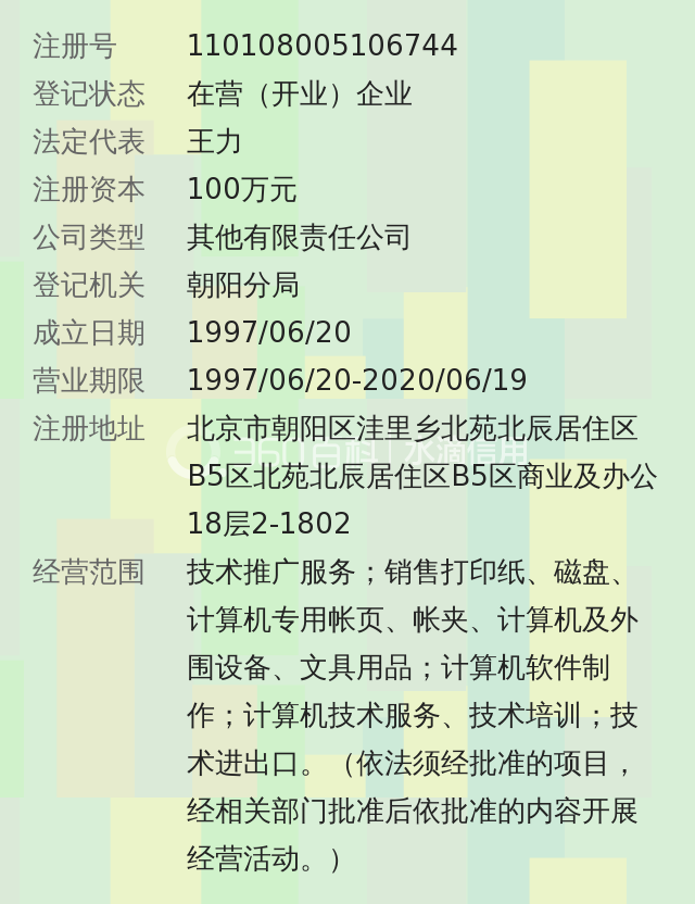 北京西玛国正商用表单技术有限公司