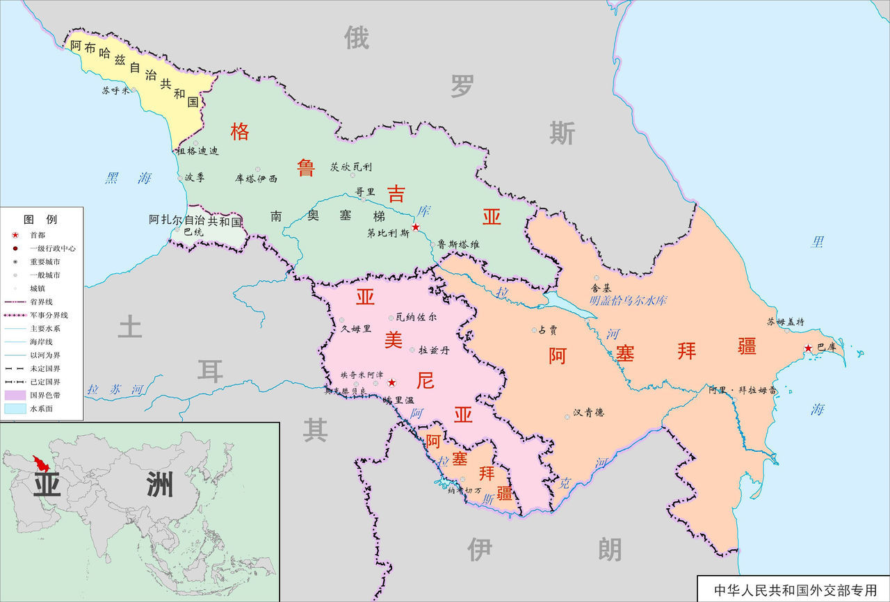 格鲁吉亚行政区划图片