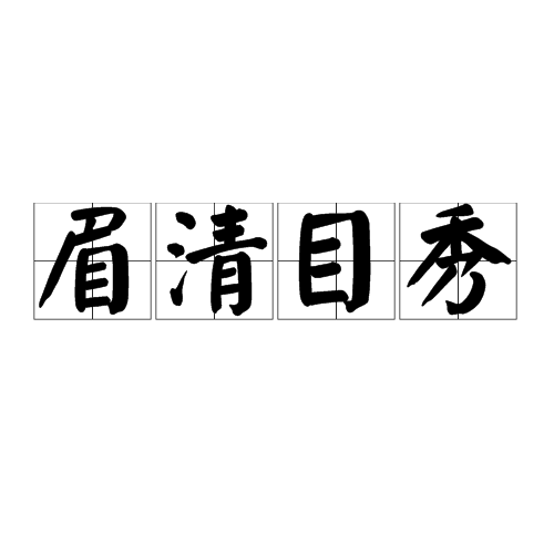 眉清目秀(成语)