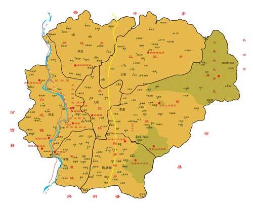 霍州各乡镇地图图片