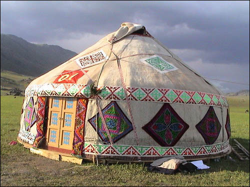 柯尔克孜族毡房图片