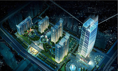 盛元·蓝爵国际(建筑)盛元蓝爵国际位于杭州市萧山新区金城路与金鸡路