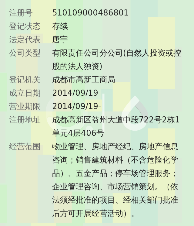 上海高地物业管理有限公司成都高新分公司