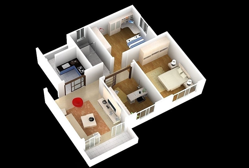 房型(其他)所谓房型,一是指面积大小不等,基本平面功能分区各异的单元