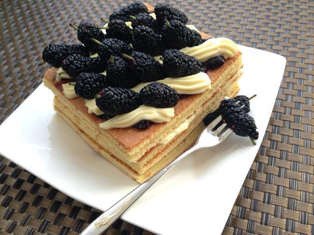 蓝莓酱夹心蛋糕(食谱)