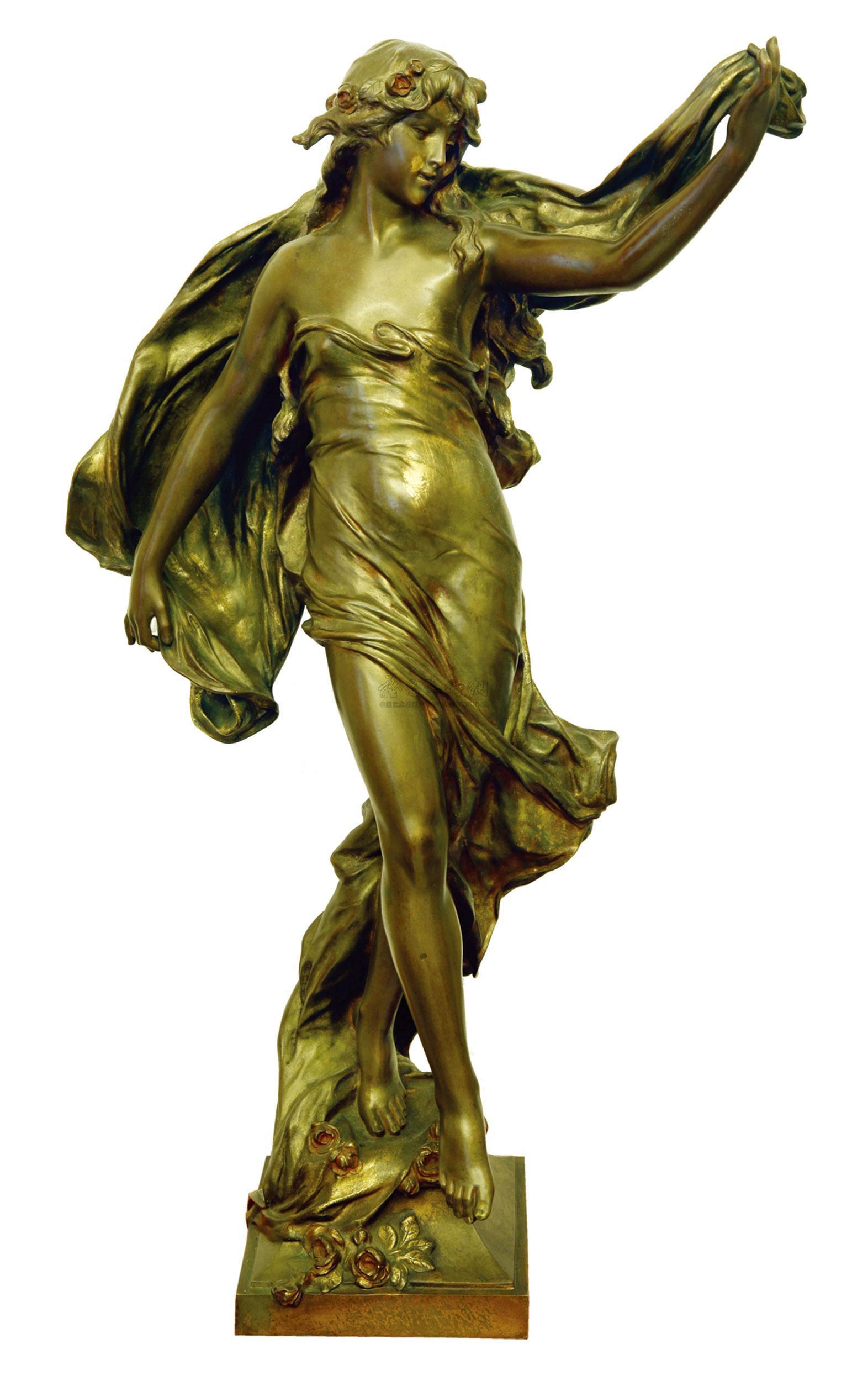 希腊青铜雕像体育人物科学家