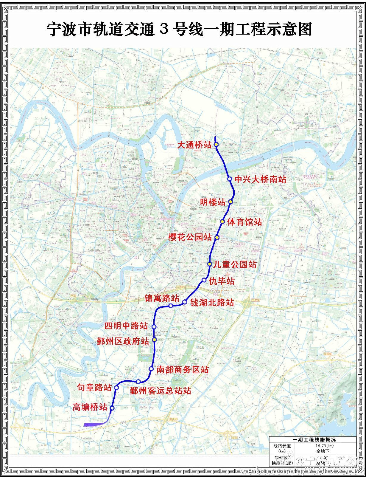 线(公司)宁波轨道交通3号线是中国浙江省宁波市建设中的一条地铁线路