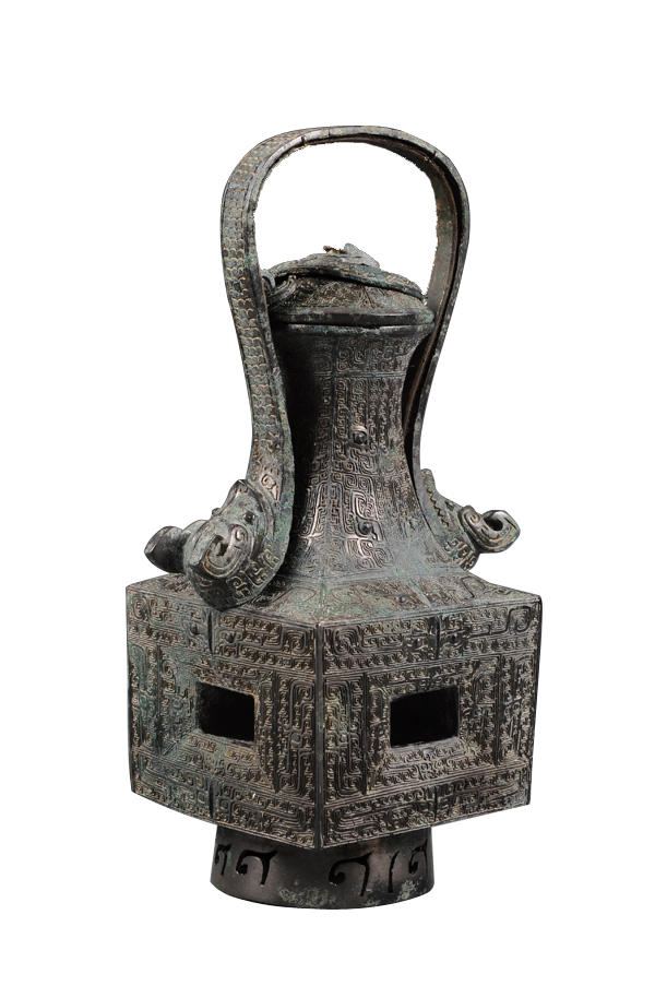 商代提梁方腹青铜卣文化遗产