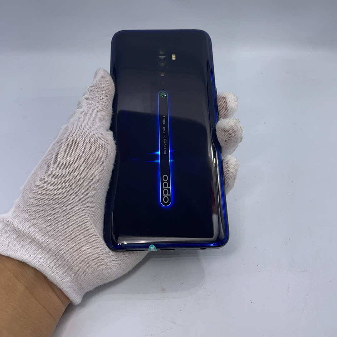 官方质检9成新 8g/128g 国行 深海夜光 4g全网通 oppo reno2