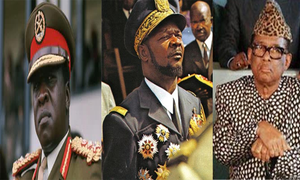 中非皇帝博萨卡和前扎伊尔总统蒙博托,因为他们的种种行为,比如吃人肉