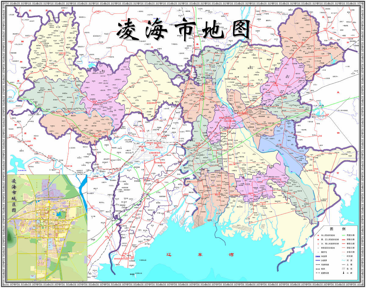 凌海市详细地图图片