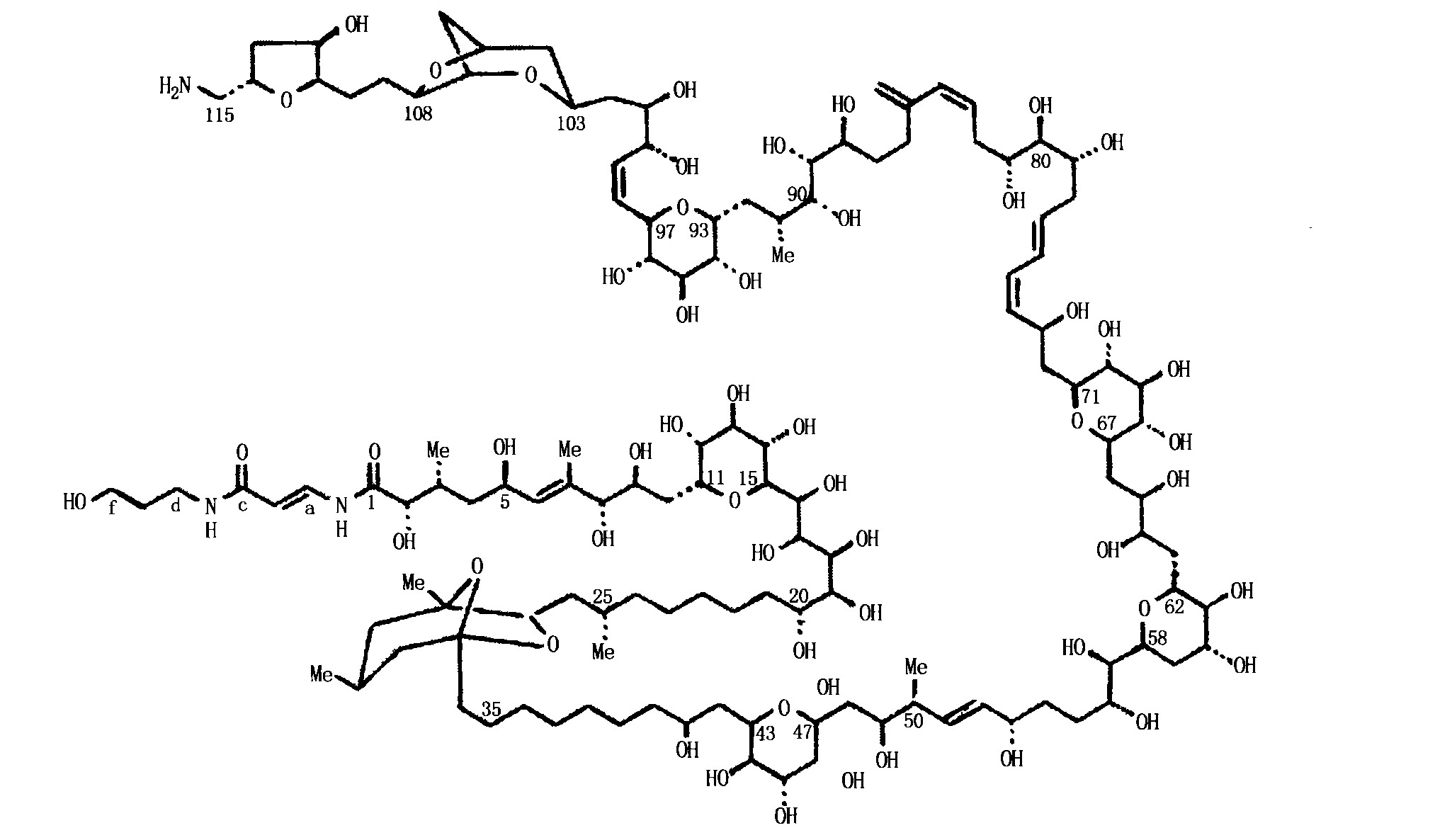 岩沙海葵毒素化学结构图片