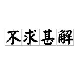 不求甚解 (成语)