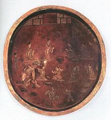 朱然墓贵族生活图漆盘 (文化遗产)