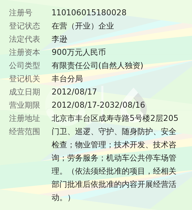 北京国威保安服务有限责任公司