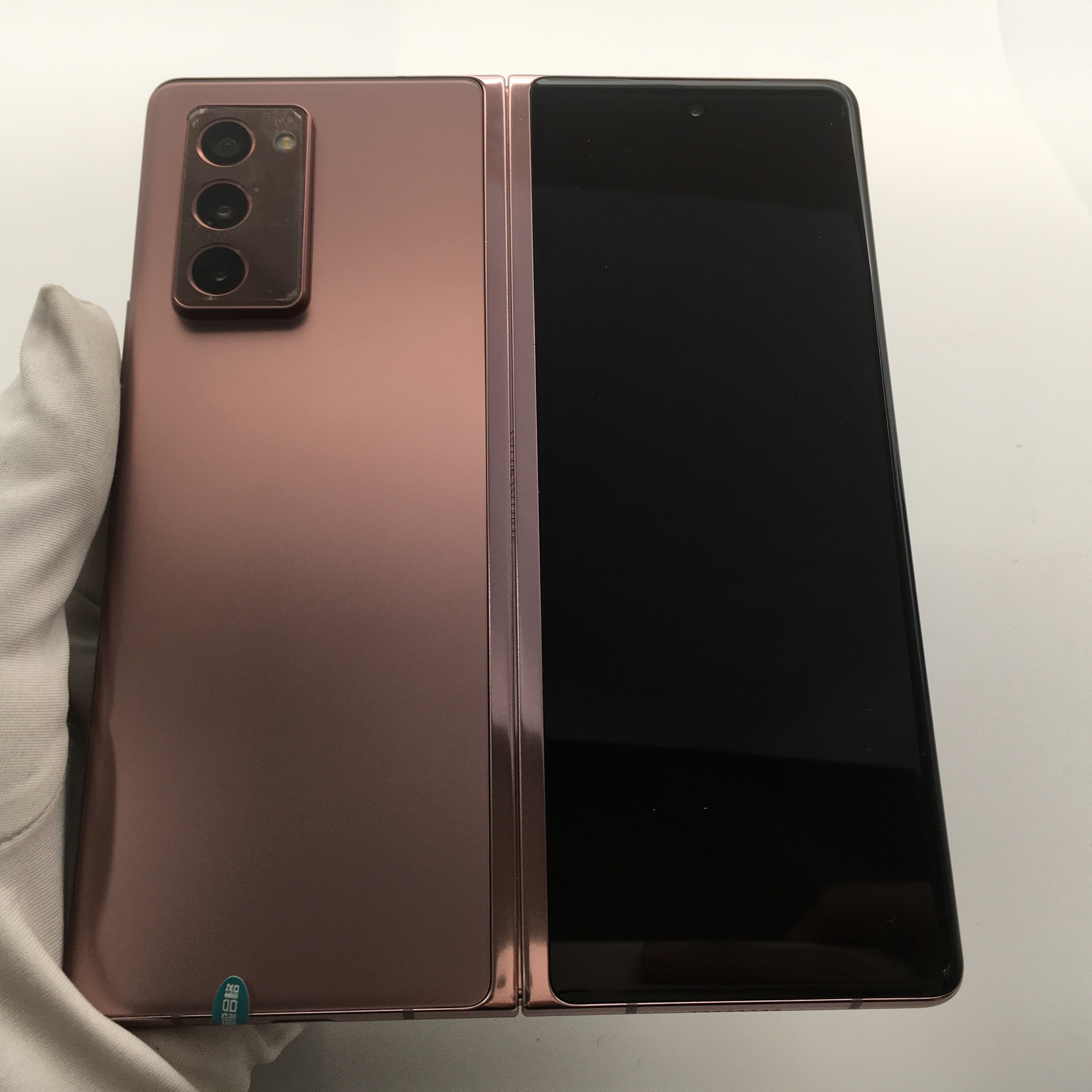 官方质检99成新 5g全网通 迷雾金 12g/512g 国行 三星 galaxy z fold2