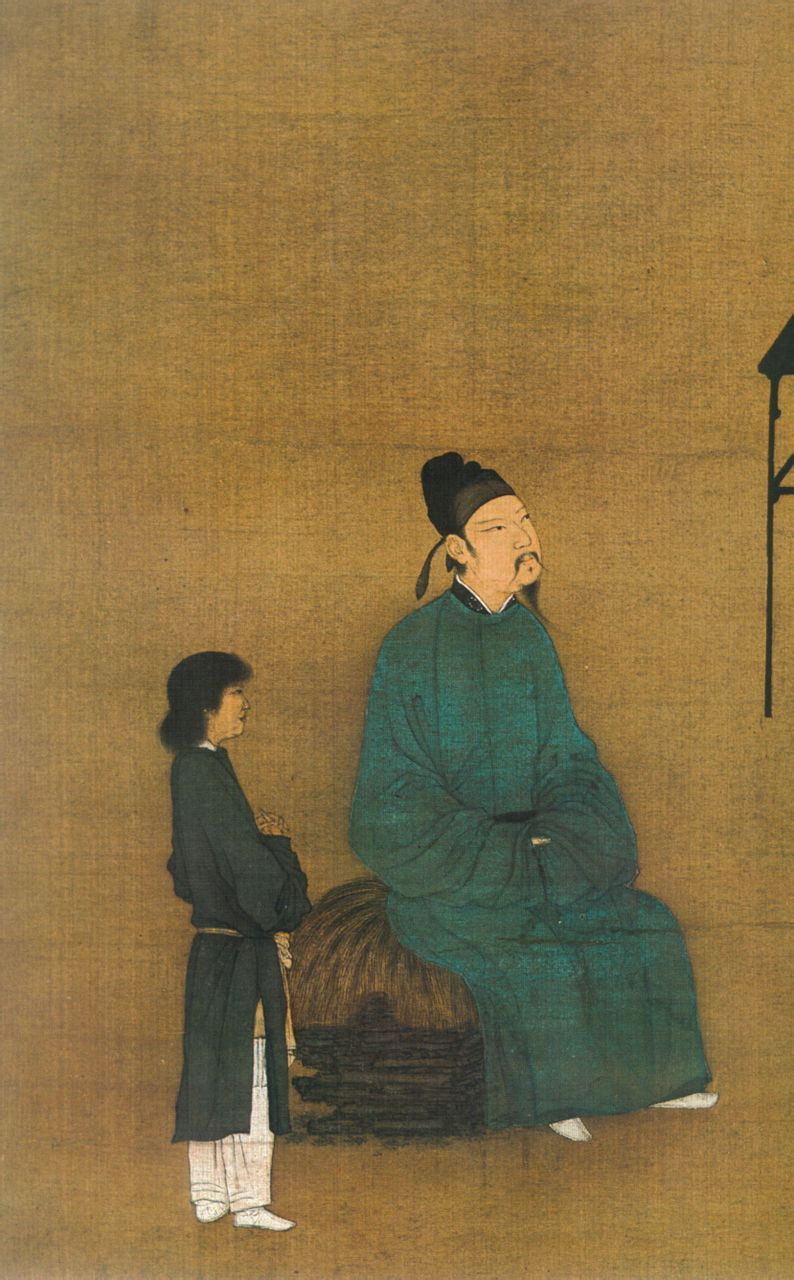 听琴图宋徽宗赵佶创作画作