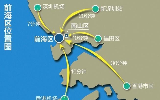 深圳前海地理位置图图片