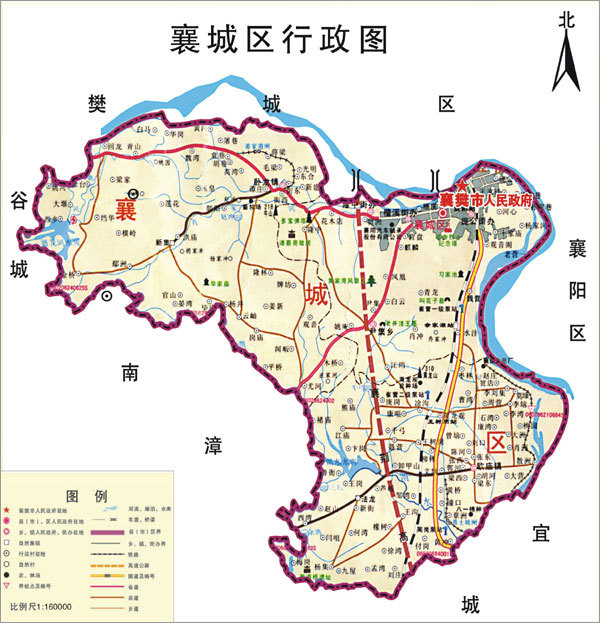 樊城区行政区划图图片
