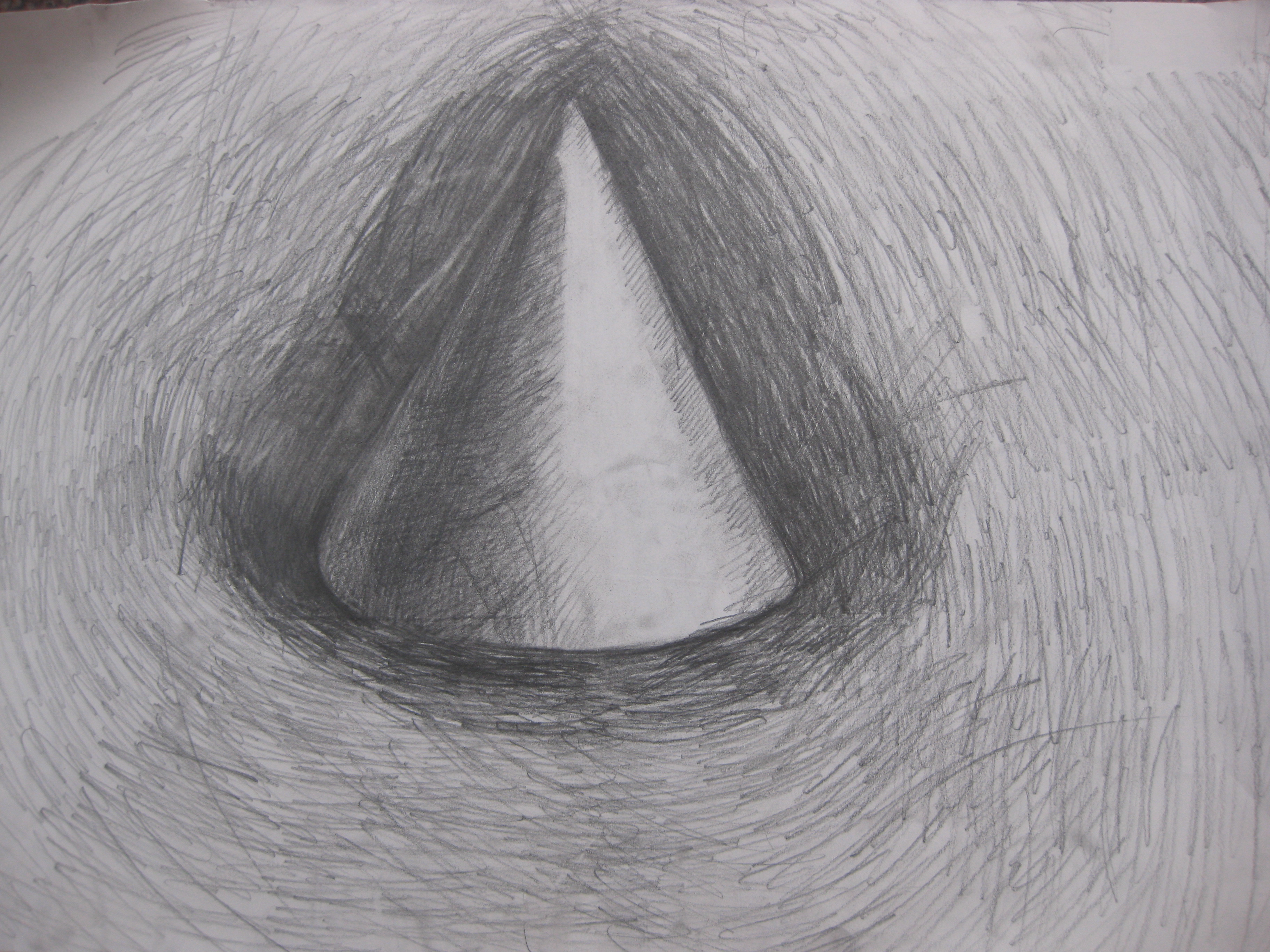 等边圆锥计算机概念