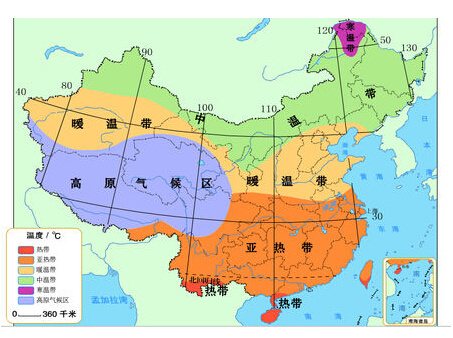 中国省份气候图图片