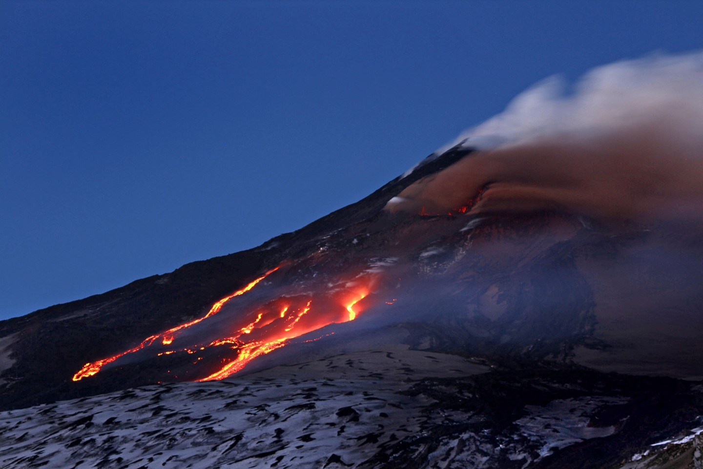 埃特纳火山欧洲海拔最高的活火山
