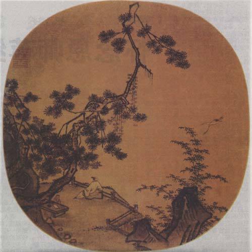 宋马远松下闲吟图 (文化遗产)