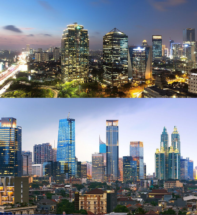 位于爪哇岛的西北海岸,面积740平方公里,人口1018万,雅加达是印尼重要