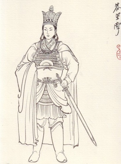 《水浒传》中的人物,为书中辽国政权的天寿公主,也是一员女将,辽国"