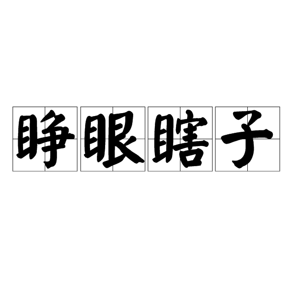 睜眼瞎子(詞彙)