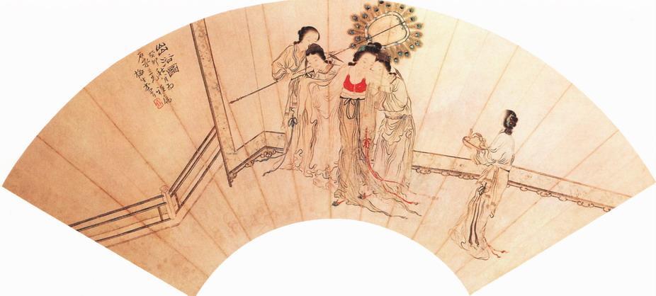 清李育出浴图(文化遗产)