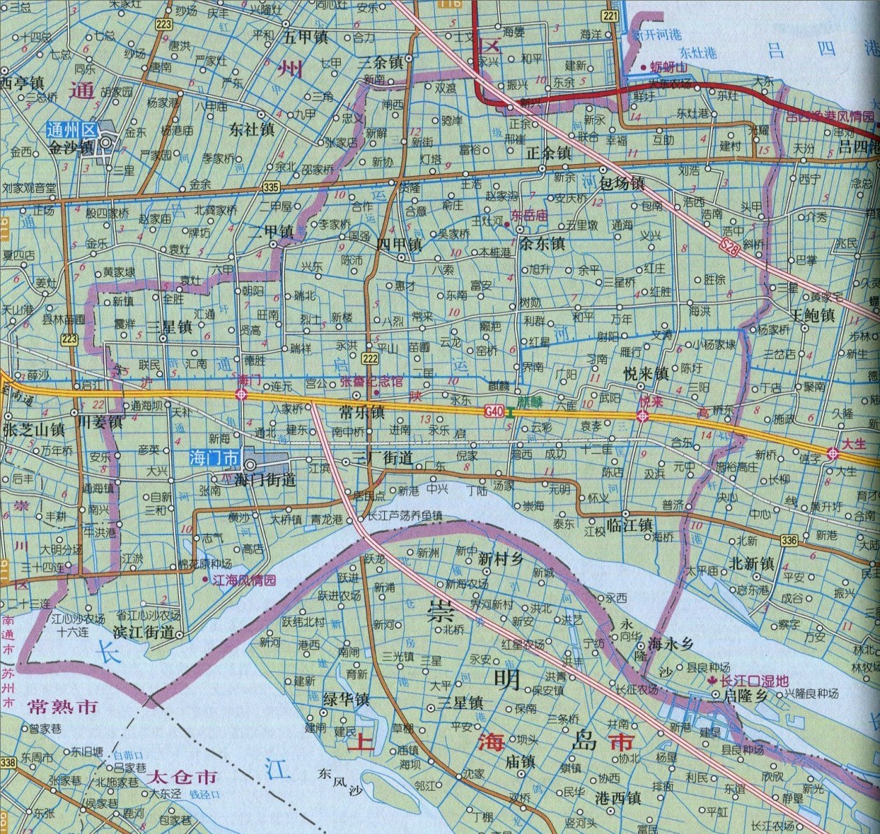 海门地图市区地图图片