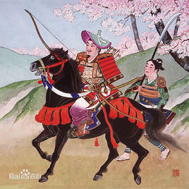 后期的著名武将,河内源氏嫡流出身,通称"八幡太郎"或"八幡太郎义家"