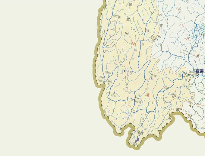 四川沙金河流分布图图片