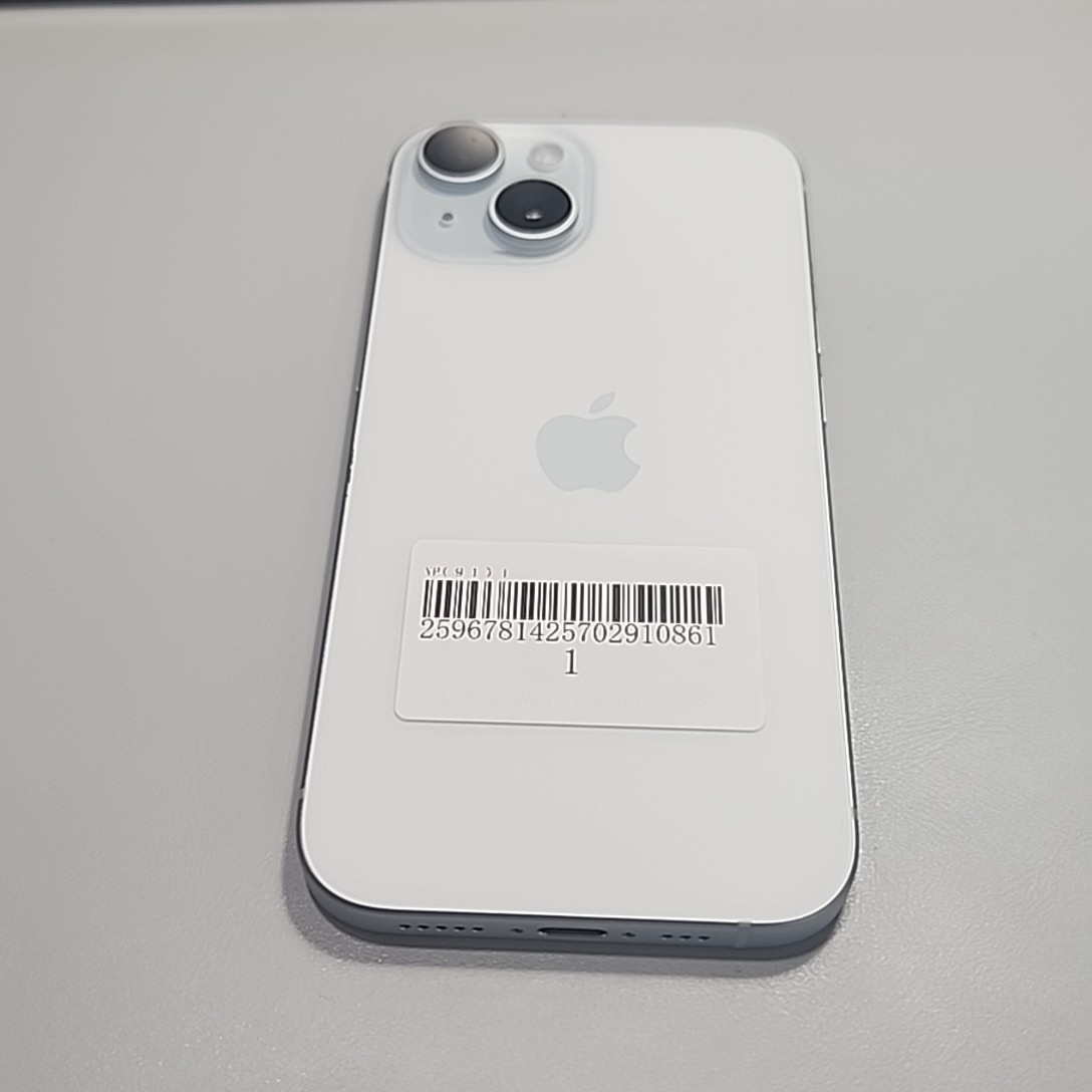 苹果【iPhone 15】5G全网通 蓝色 128G 国行 99新 