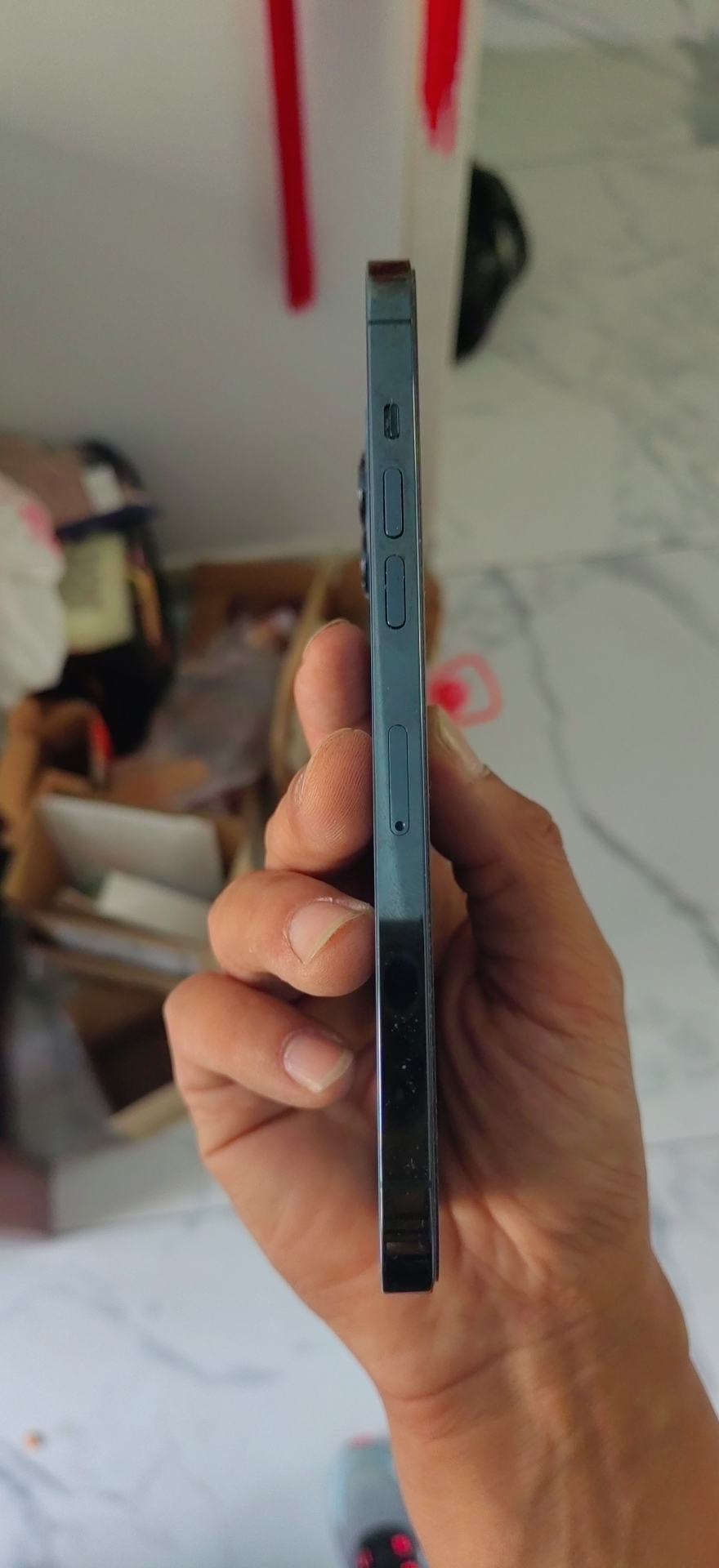 苹果【iPhone 12 Pro Max】5G全网通 海蓝色 128G 国行 99新 