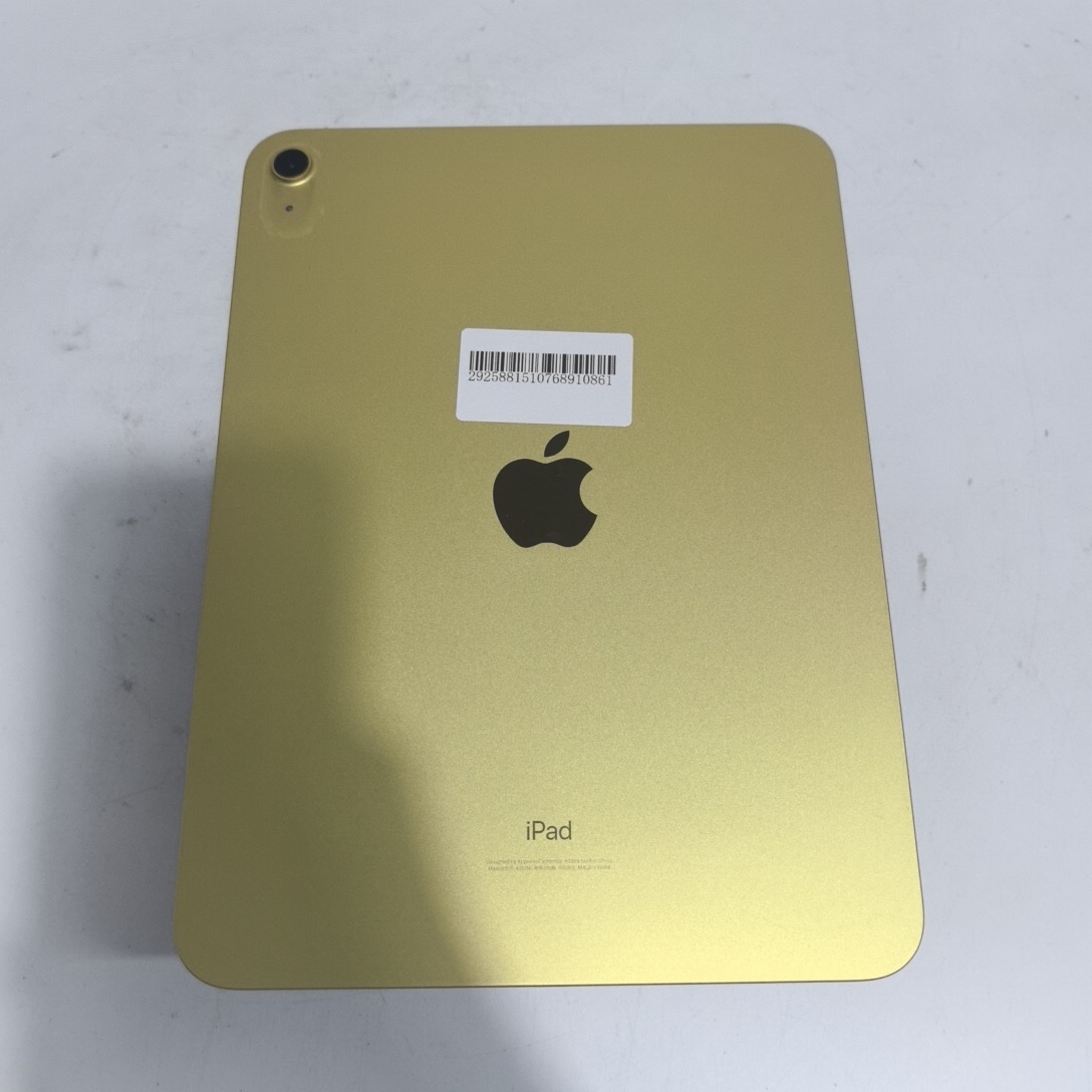 苹果【iPad10 10.9英寸 22款】WIFI版 黄色 64G 国行 8成新 